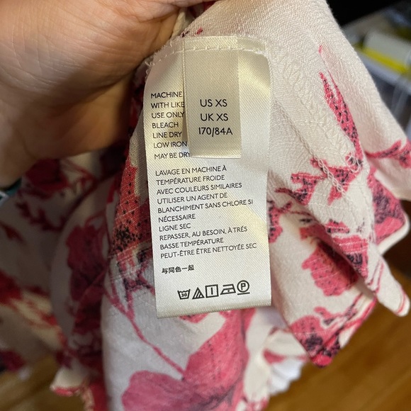 Free People Pink and White Floral Wrap Dress - Picture 5 of 7